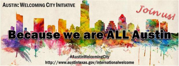 Austin Welcoming City Logo - English